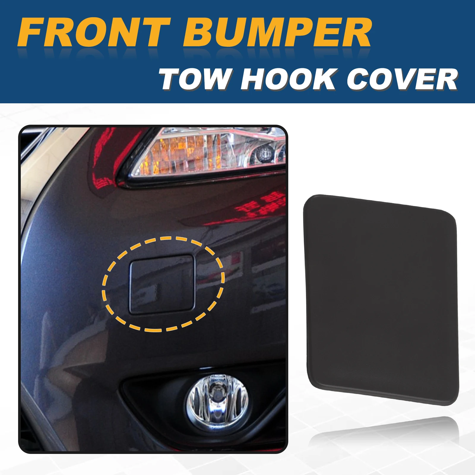 Sell Front Bumper Tow Eye Bracket Hook Cover Cap Fits For 2016-2019 Nissan Sentra New In , For - Foto 8