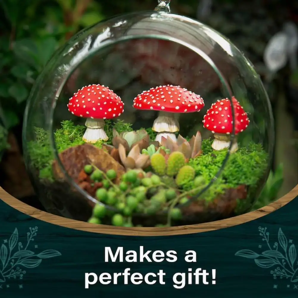 Luminous Red Mushroom Micro landscape Courtyard Decoration Modeling Potted  Home Design Ornaments Pastoral U8q8| | - AliExpress