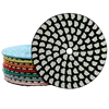7PCS 3inch 4inch Dry Polishing Pads Sanding Disc Soft Abrasive Pads for Granite Marble Stone Polishing and Grinding