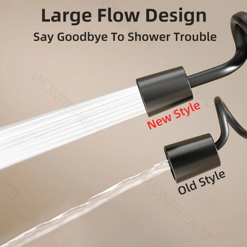 Shower Water Hose Bathroom Recoil Garden Water Hose Flexible Curly Water Hose Retractable Self Coiling Hoses Spray Nozzle