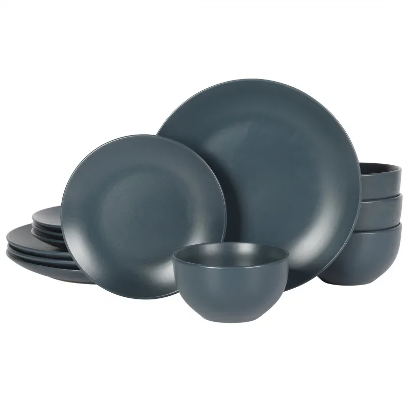 

Комплект посуды из 12 предметов Gibson Home Queensland Blue