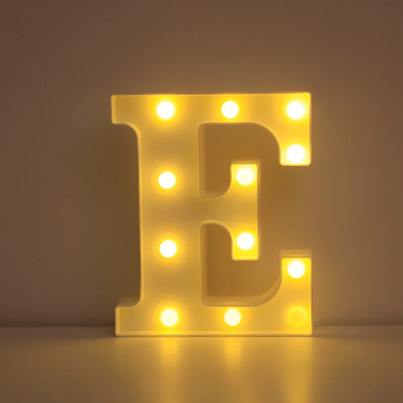 Illuminated LED Alphabet Letter & Number Lamp - Festive Night Light