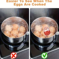 ตัวตั้งเวลาต้มไข่ FAIS DU พร้อมไฟแสดงสี เปลี่ยนสีตามอุณหภูมิ ตัวตั้งเวลาทำไข่ต้มเรซิ่น ทำให้ไข่ต้มได้อย่างสมบูรณ์แบบ อุปกรณ์ครัวสำหรับใช้ในบ้าน 5