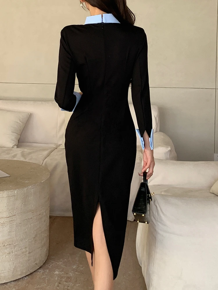 korean fashion slim fit dress Slim-Fit Shirred Mini Dress IU523 - Korean Women's Fashion main image 0