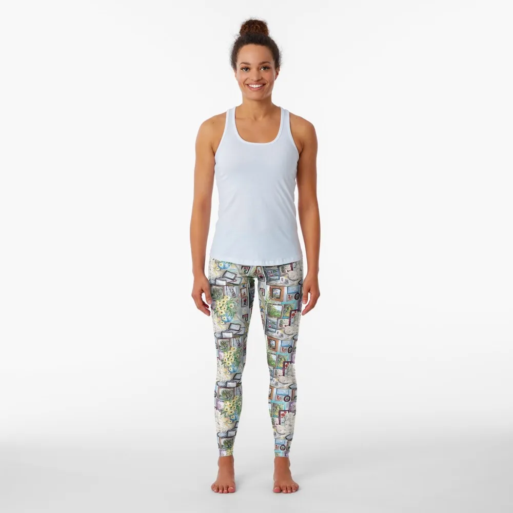 Table of an Art Enthusiast Leggings Fitness clothing Women's gym sports shirts gym Womens Leggings