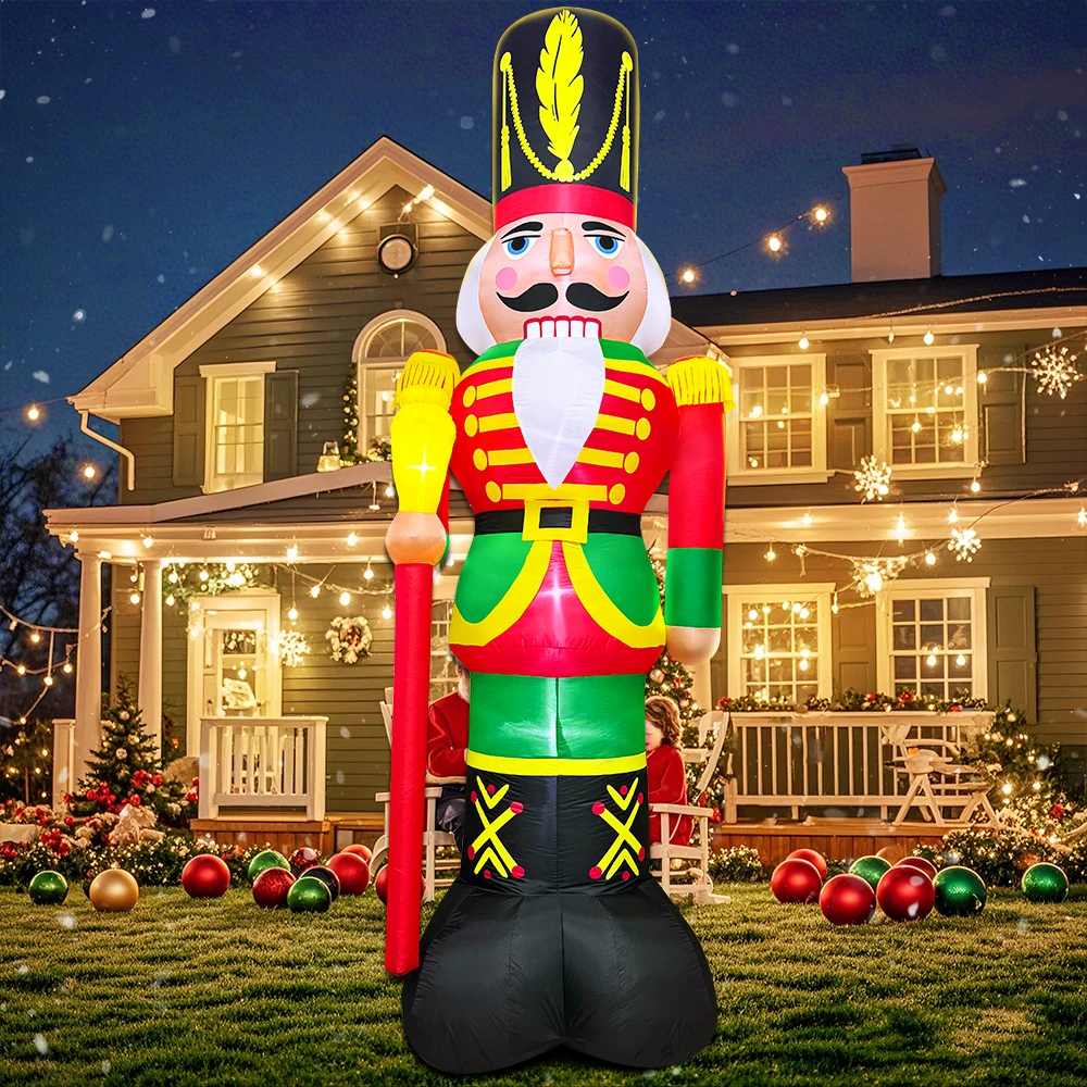 thumbnail image 1 of Nuevo árbol de Navidad de Papá Noel con arco de trineo, decoración inflable para el hogar y exteriores, luz LED, decoración para fiestas de jardín y Año Nuevo, regalos, 1 of 5