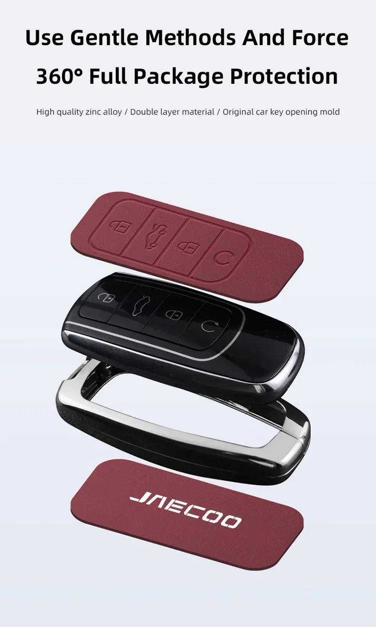 Car Remote Control Key Case Keychain Accessories Garnish Trim Cover For Omoda JAECOO J7 2025 key case key case cover remote control case cover