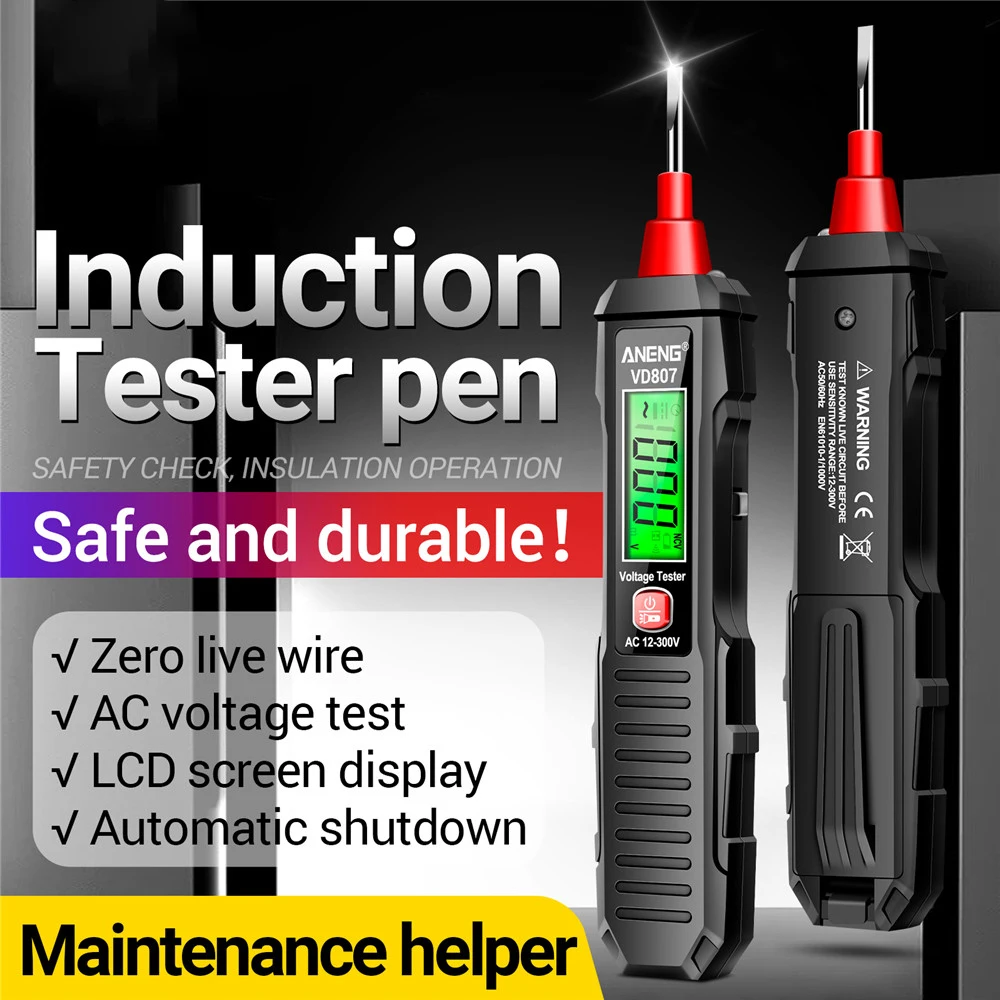 

ANENG Pen Type Digital Multimeter 6000 Counts AC/DC Voltage Tester Intelligent Current Meter Non-Contact Voltmeter Sensor Pen