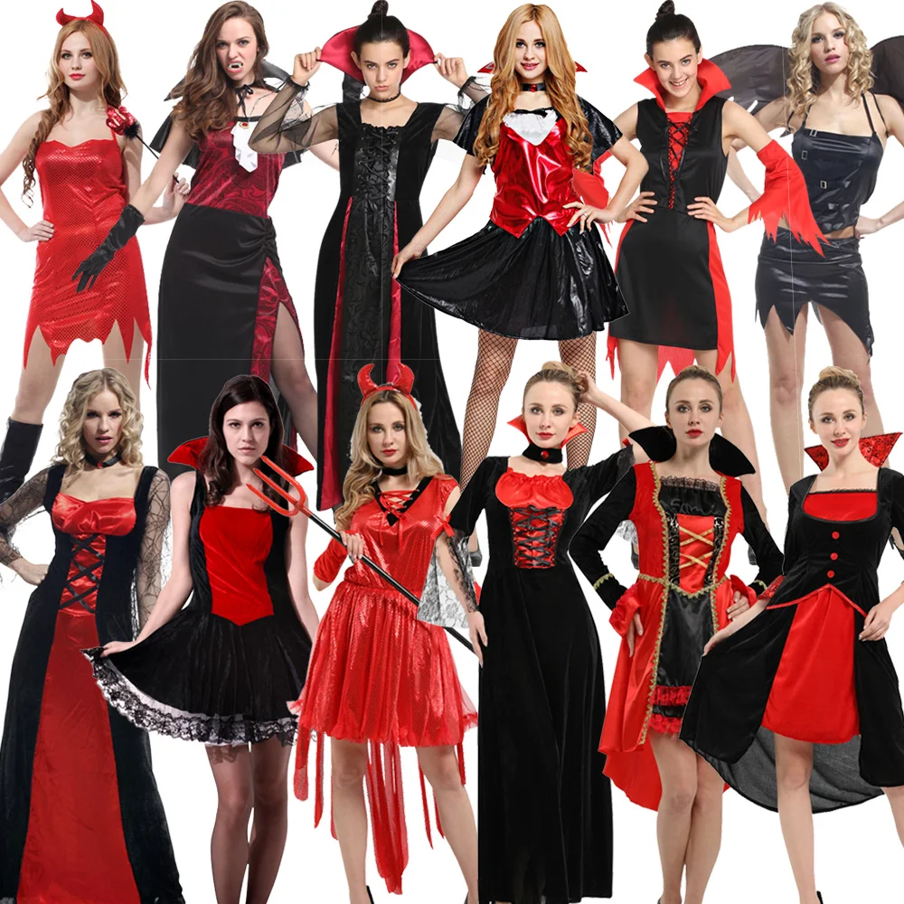 

Adult Halloween women Vampire Costume cosplay Dress Up Props Vampire Performance carnival party S-M
