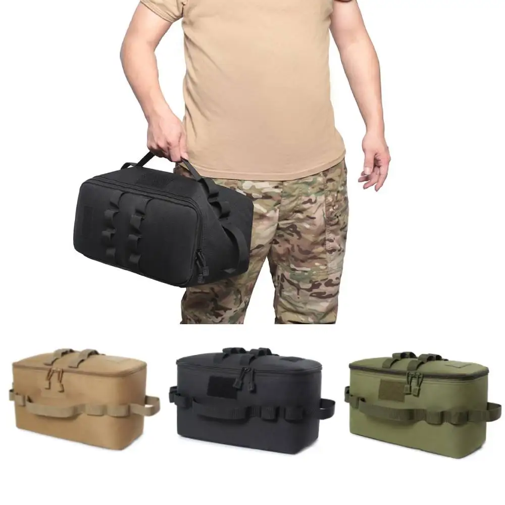 

Outdoor Camping Picnic Large Capacity Storage Bag Gas Canister Cookware Utensils Folding Portable Tool Organizer