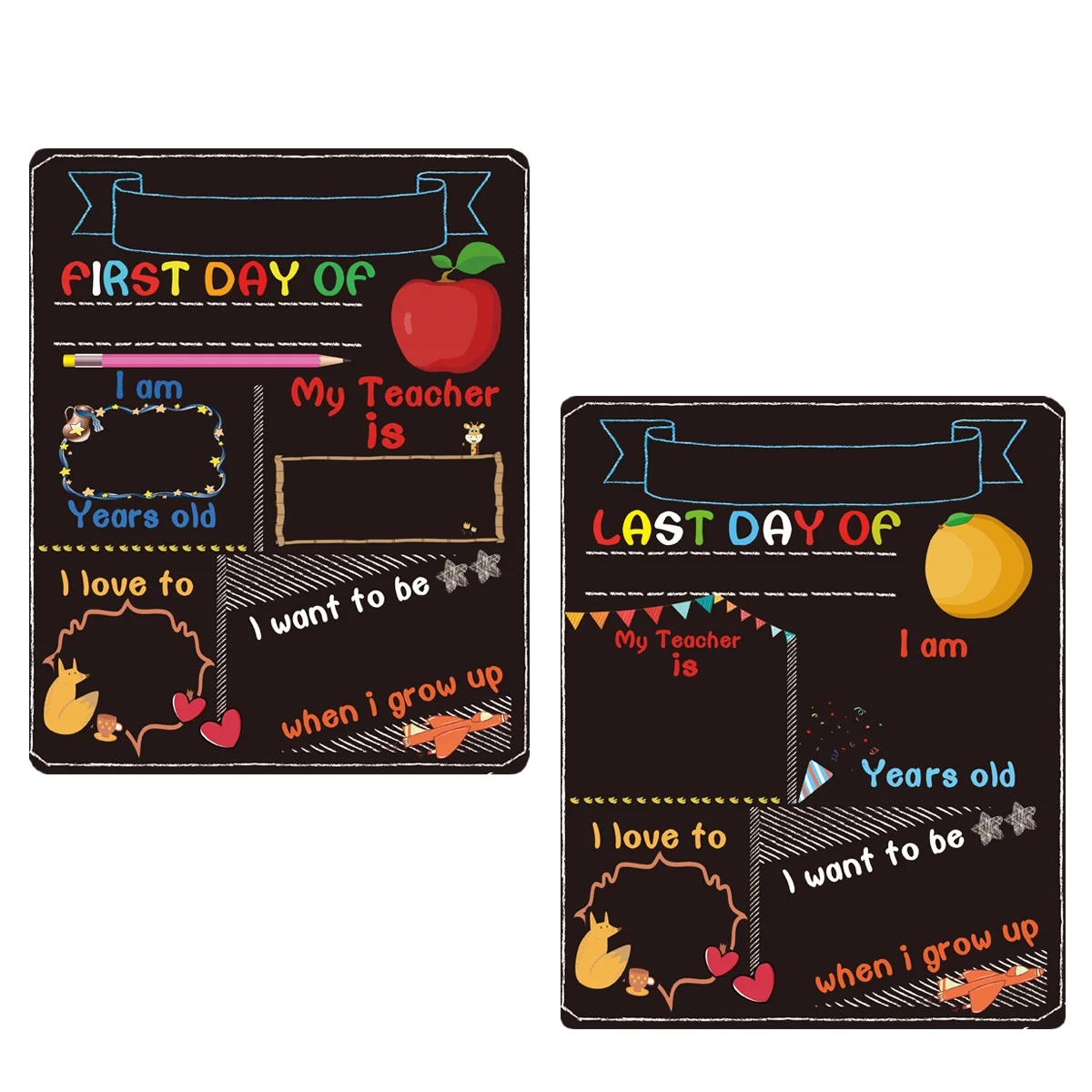 

Double Sided Chalkboard Signs Memo Message Sign Message Board Sign for Wedding Kitchen Home Party Decoration