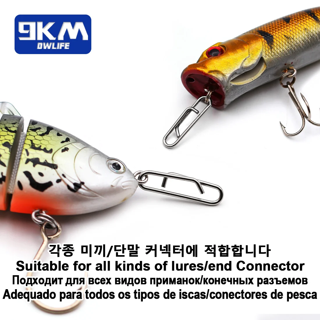 Fishing Clip Power Clips 50~200Pcs Stainless Steel Fishing Snap Saltwater  Fishing Speed Fast Snap Swivel Fishing Lure Connector