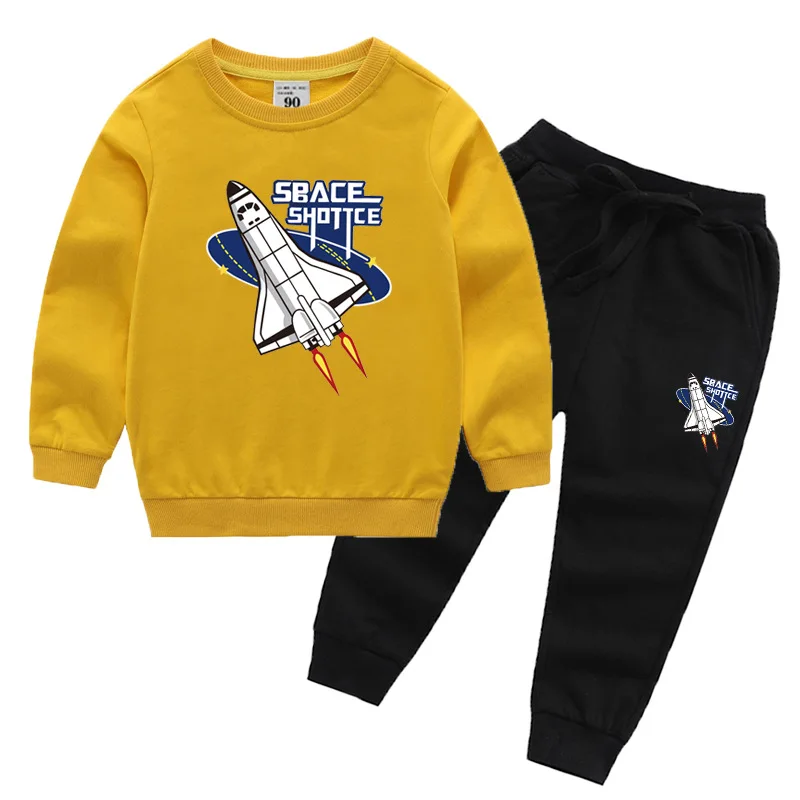 

ZWY2057 Children Sweatshirt Sets Kids Clothing Cartoon Suits Boys Girls Long Sleeve Tops 2pcs Baby Hoodies Outfits Tracksuits