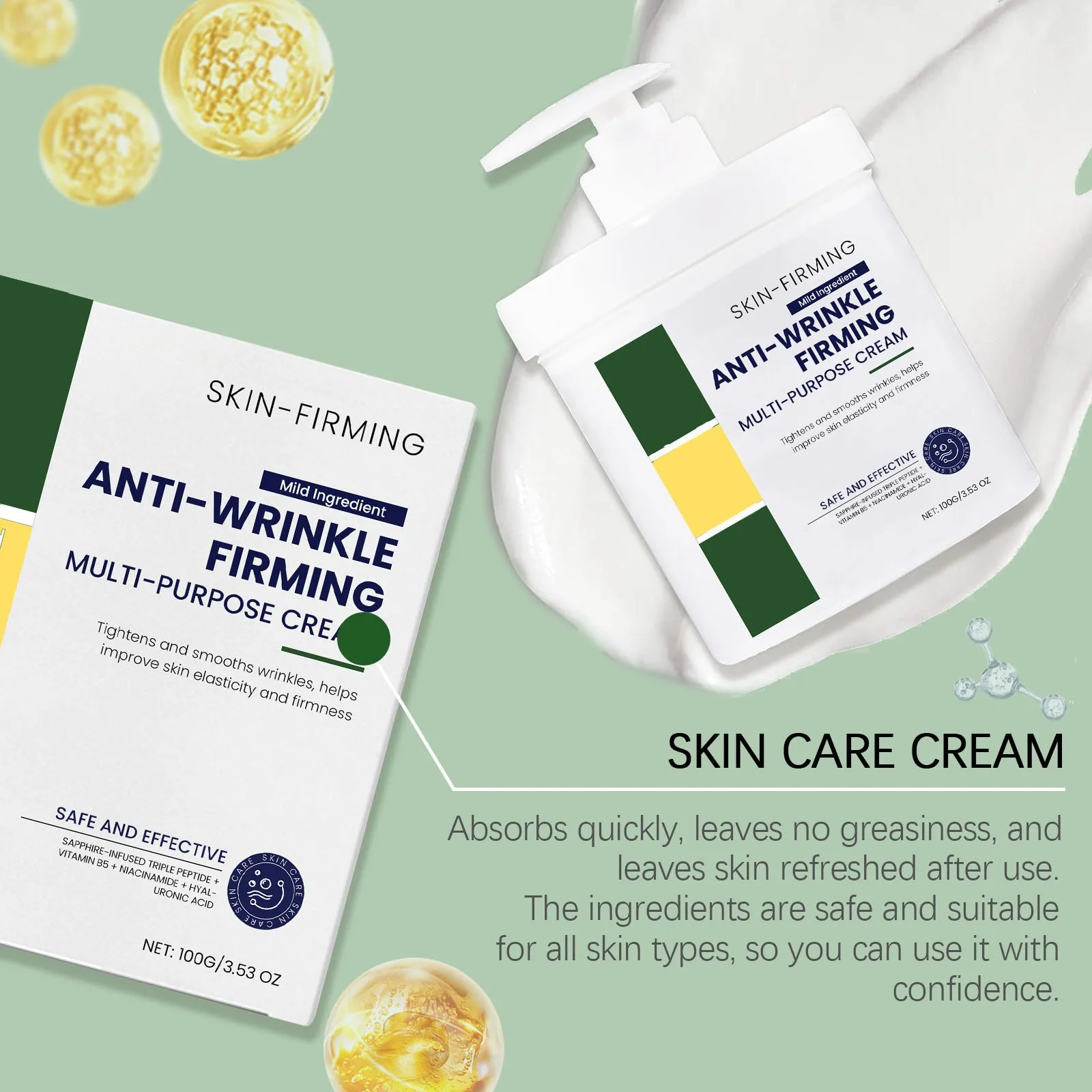 Advanced Firming Wrinkle Firming Moisturizer Elasticity Reduce Fine Lines Firm Skin Refreshing Body