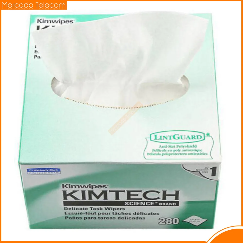 280pcs/box Optical Fiber Cleaning KIMTECH Kimwipes Dustfree Paper fiber cleaning paper