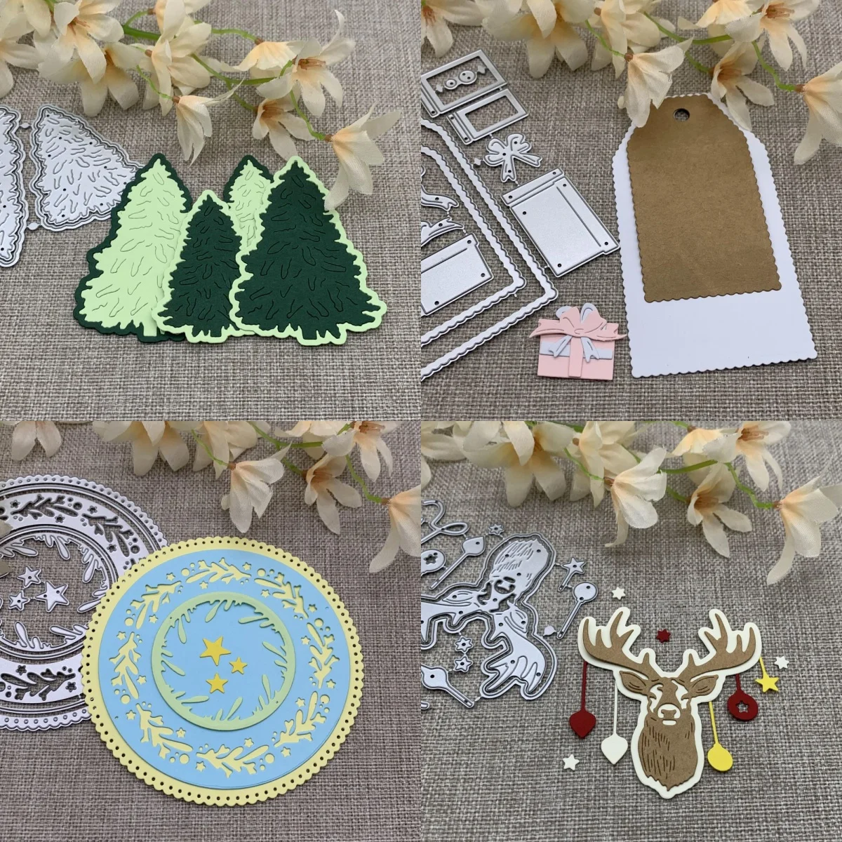 Neue Weihnachten Serie Metall Schneiden Stirbt Schablonen Für DIY Scrapbooking Dekorative Handwerk Stanzen Vorlage Form