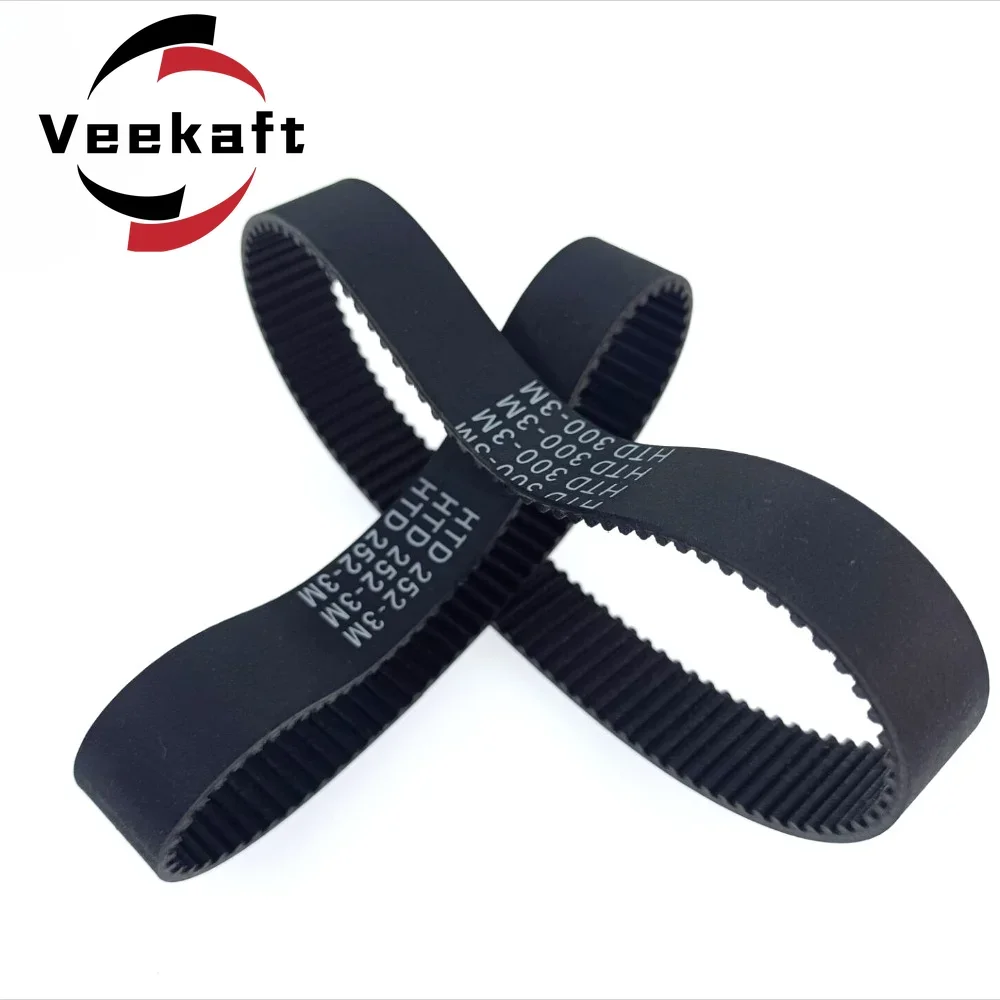 

HTD 3M rubber ring closure timing belt width 10/15mm knotted line circumference 3M-285 288 291 294 297 300 303 306 309 312 315mm