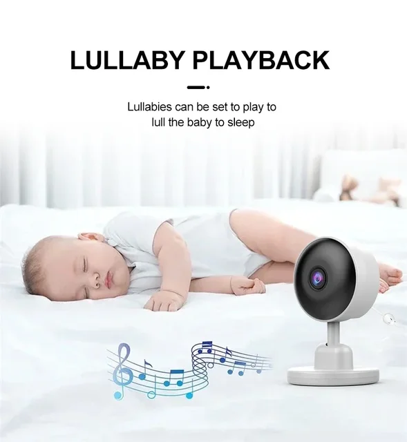 Electronic baby monitor, security surveillance camera with 2.8 inch LCD display Video intercom for newborn babies 5