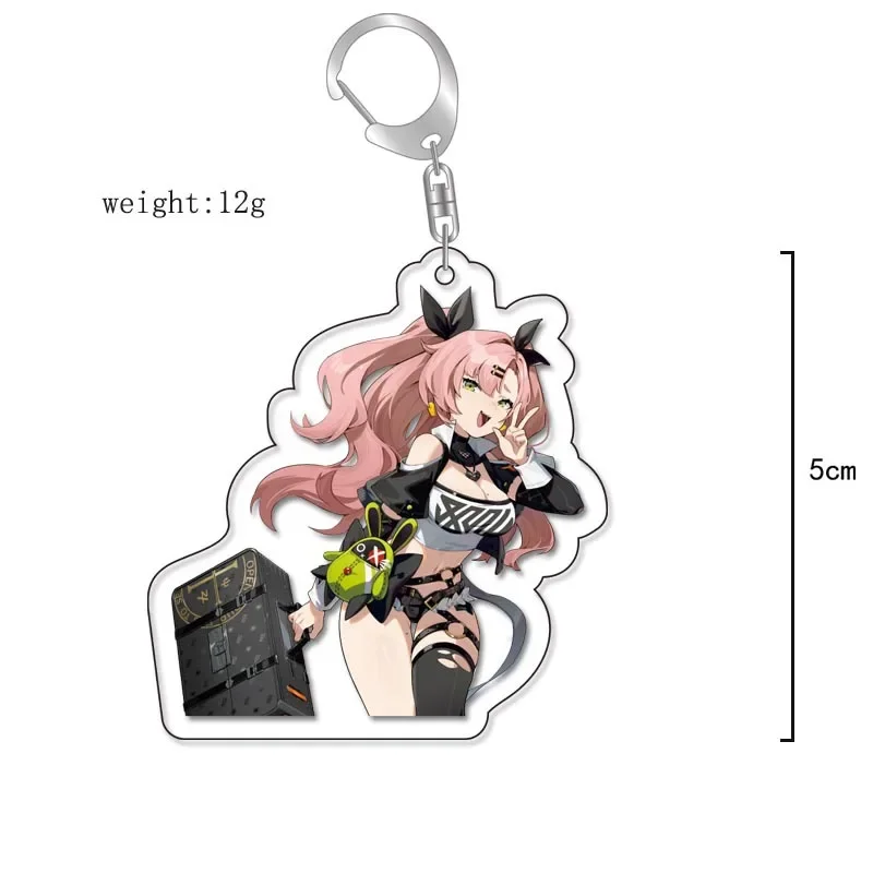 Anime Zenless Zone Zero Keychains Cartoon Figure Nicole Corin Von
