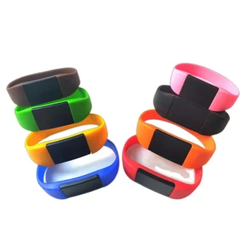 Rewritable 6 Colors IC 13.56MHz UID Smart Chip Card Changeable MF1K S50 NFC Waterproof Bracelet RFID Silicone Wristband 1Pcs 1