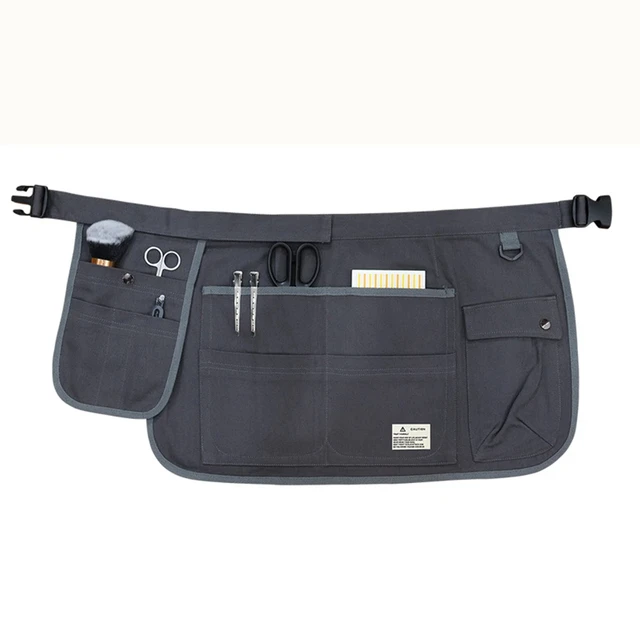 Fashion Half Waist Apron Canvas Multiple Pockets Adjustable Apron Horticultural Barber Tool Waist Apron For Men and Women 5