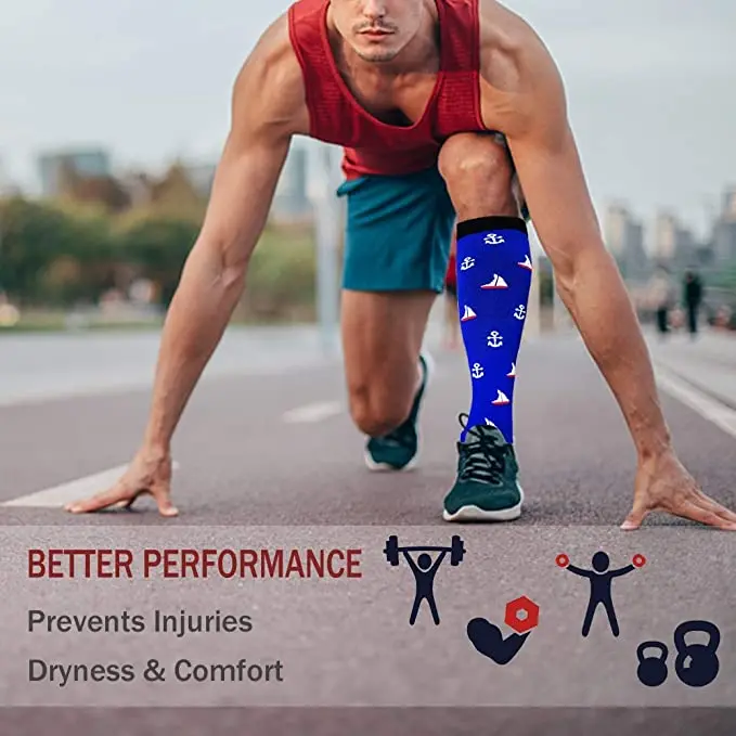 Compression Stockings Men Women Socks Fit For Medical,Varicose Veins,Diabetic,Anti Fatigue Sport Compression Socks Running