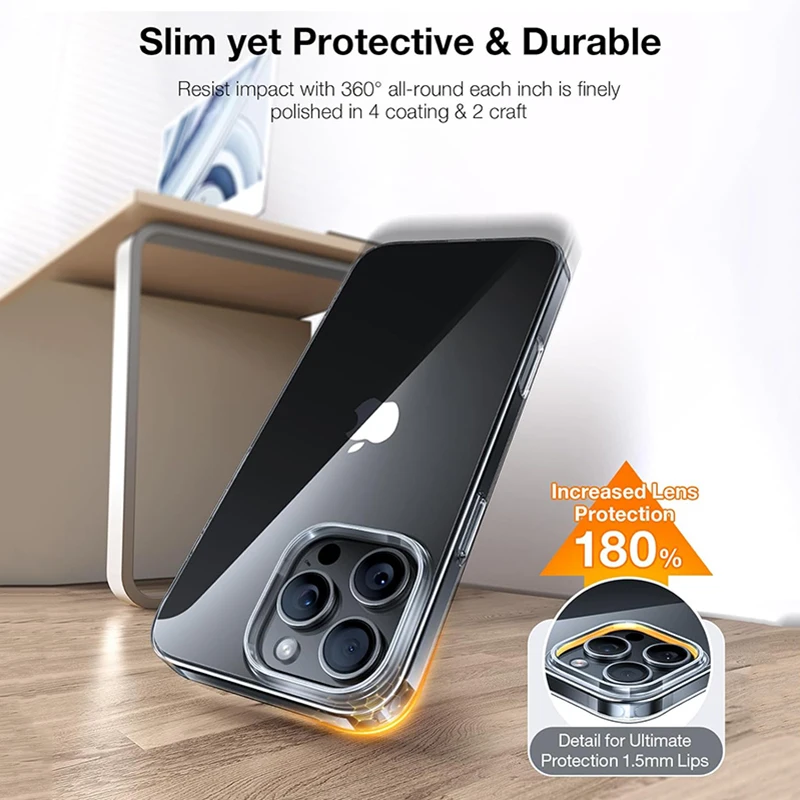 Luxury Ultra-Thin Clear Hard PC Phone Case