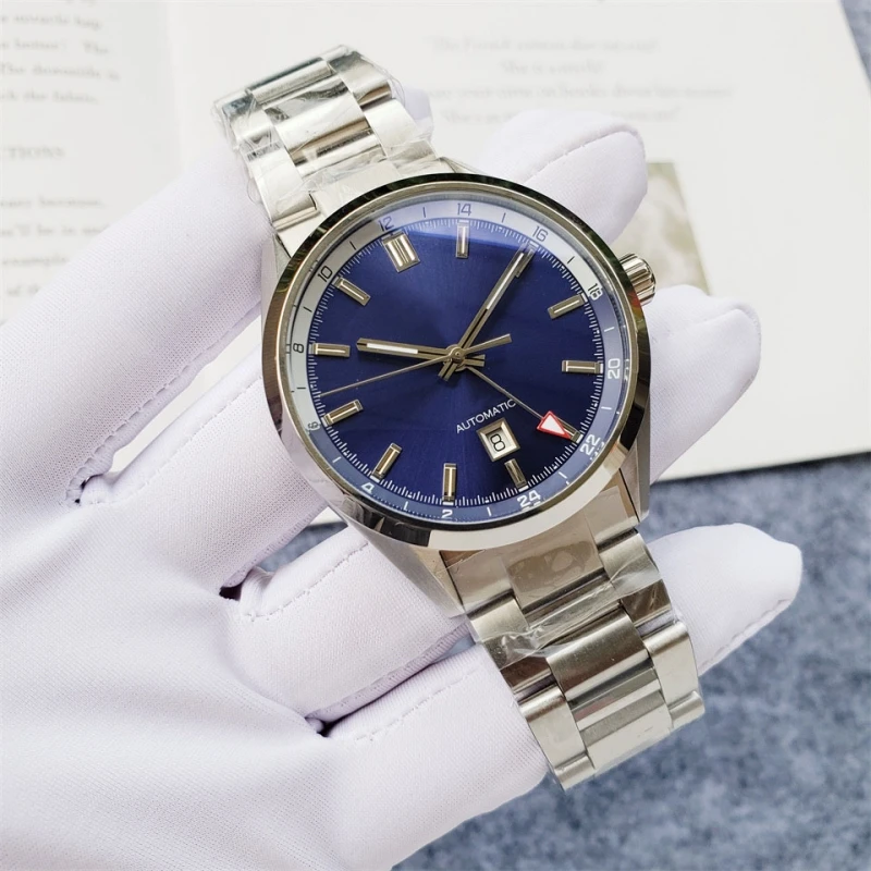 

Men's Watch 904L Stainless Steel Automatic Mechanical Watches GMT 44mm