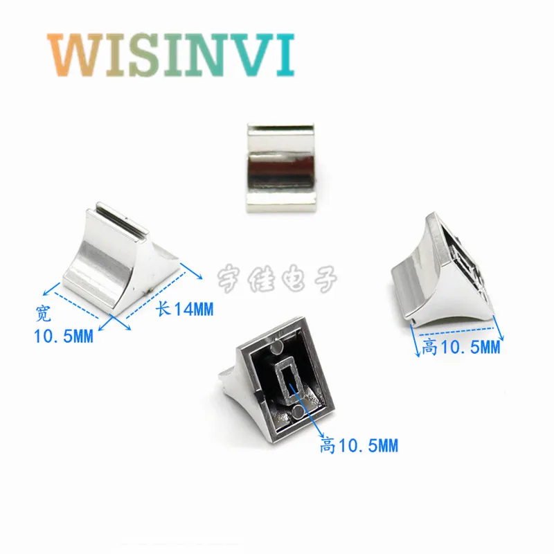 10 PCS Sound card volume push key cap mixer fader cap silver plated