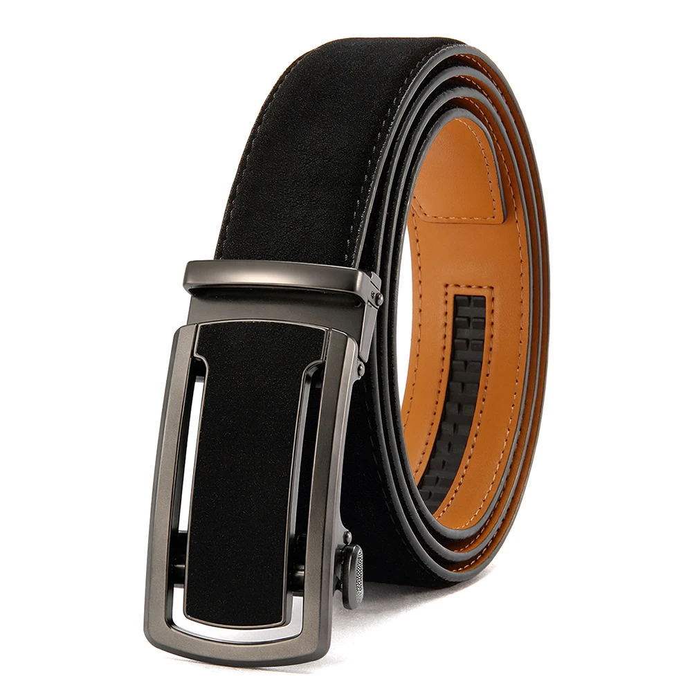 Men's Stylish PU Leather Automatic Buckle Belt