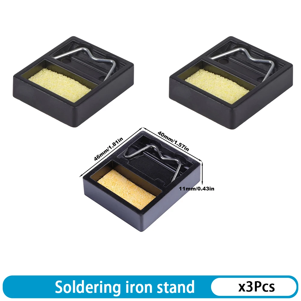 Soldering Iron Tip Cleaning Kit with Metal Wire Stand and Tin Remover Tools