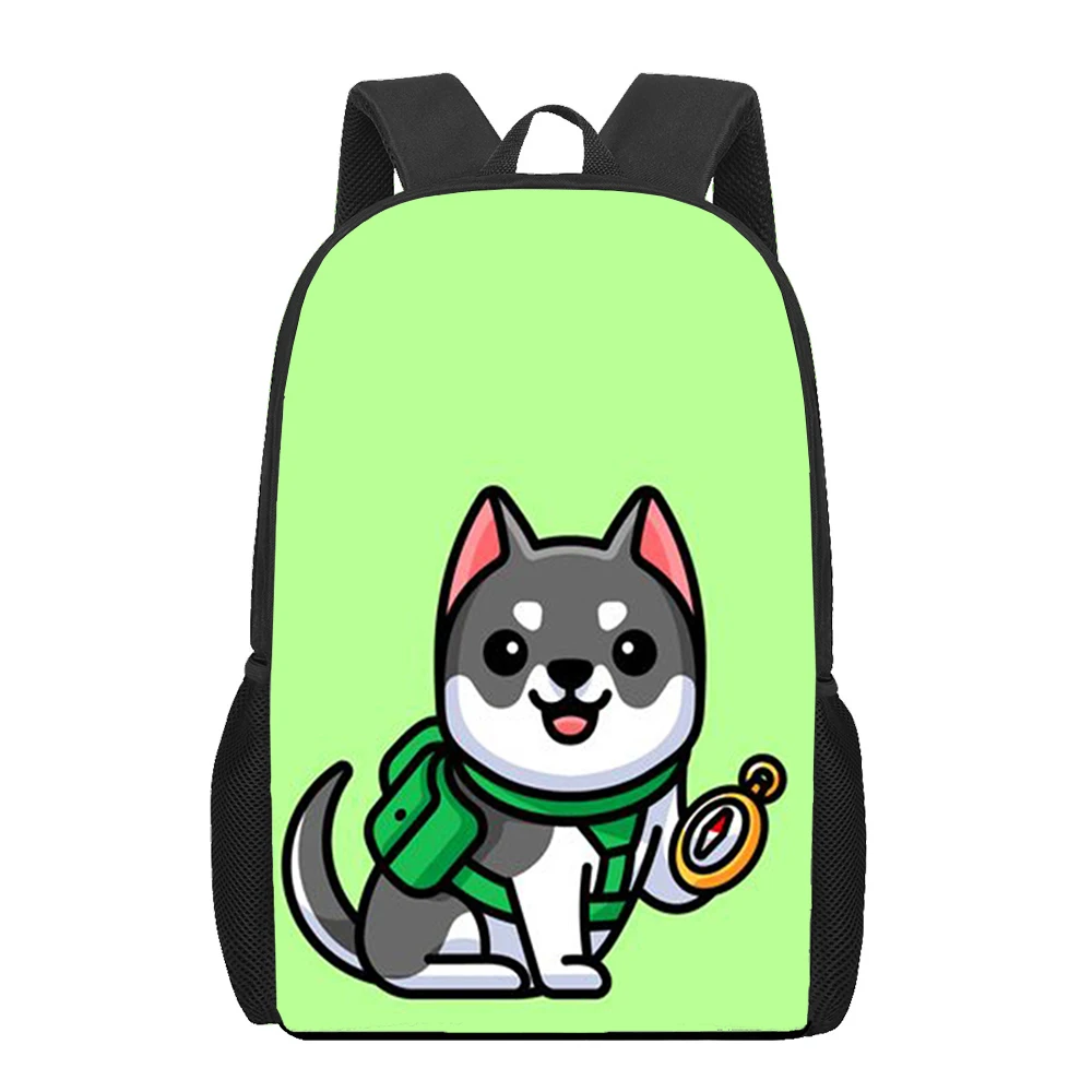 Cartoon puppy dog 3D Print School Bag Set for Teenager Girls Primary Kids Backpack Book Bags Children Satchel Mochila Infantil