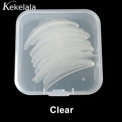 Eyelash Lift & Perm Reusable Silicone Pads - 10 Piece Set for Lash Curling and Extension (Clear in case)