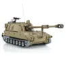 1/16 Scale Tongde M109A2 RTR RC Military Tank Self-propelled Metal Wheels Controlled Panzer Truck BB Vehicle Car for Boy TH24240 6