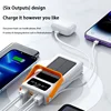 200000mAh Solar Power Bank High-capacity Built-in Cables External Battery LED Light Power Bank For iPhone Samsung Xiaomi 2025 6