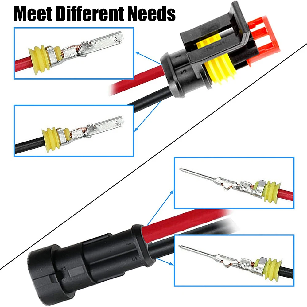 Car Cable Wire Connectors 254pcs 1/2/3/4Pin SNA-48B Crimping Plier Plug Terminals Waterproof Boat Caravan Automotive Accessories, plug connectors, electrical connectors, plug terminal