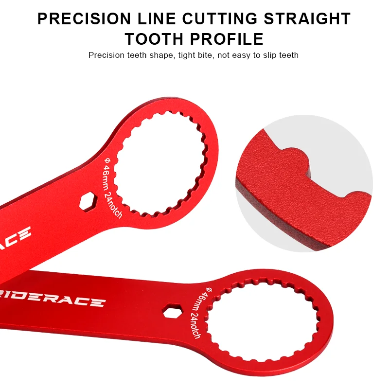 Fahrrad-Innenlagerschlüssel, DUB BB Montage- und Reparaturwerkzeug, Schraubenschlüssel 44 46 mm, 16 24 Nuten für SRAM GXP Shimano BB51 BB52 IXF – Detail 6