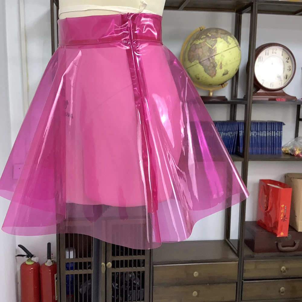 Tangada - Jupe Mi longue En Satin Pour Femmes De Couleur Unie Vintage