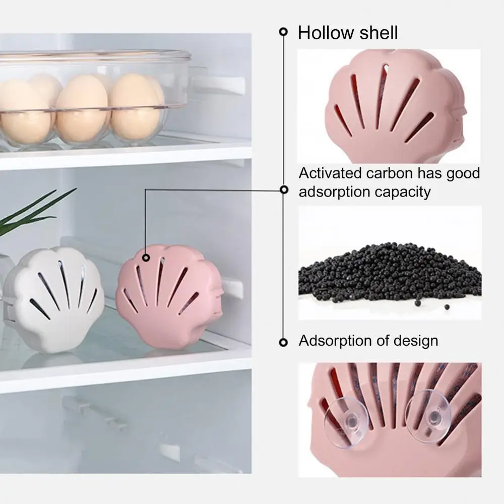 Suction Cup Fridge Activated Carbon Deodorant Box Freezer Deodorizer Air Purifier Smell Odor Remover Home Accessories