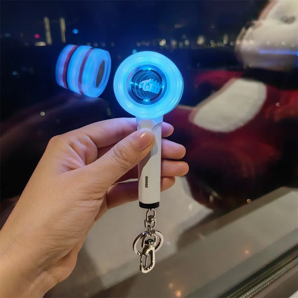 KPOP TWICE Light Stick 3.0 Ver Candybong Keyring World Tour Glow Stick Keychain Backpack Fashion Pendant Men Women Fans Gifts