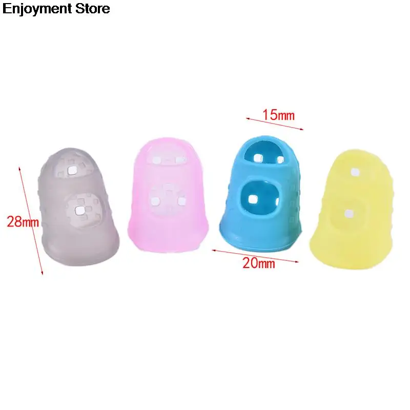 Set 20 Protezioni Dita Chitarra + 10 Plettri - 4 Misure In Silicone, Con Portaplettri - Foto 8