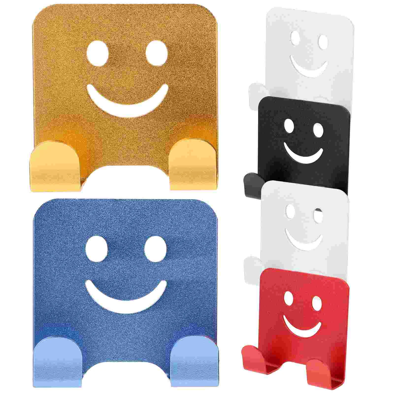 

6 Pcs Hook Back Door Strong Suction Towel Clothes Traceless No Nail