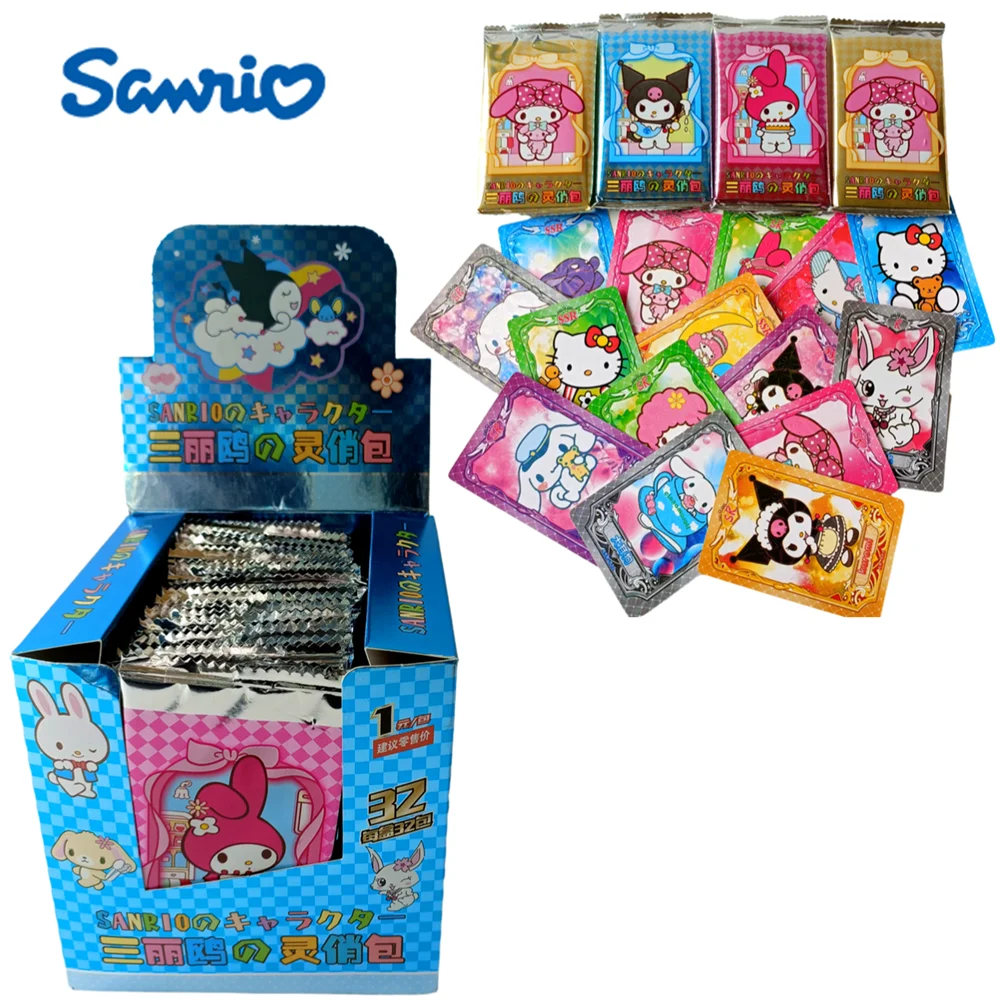 

224pcs Sanrio Card Hello Kitty Trading card game Pompom Purin My Melody Booster Box Cartoon Cute Collection Toy Children Gif