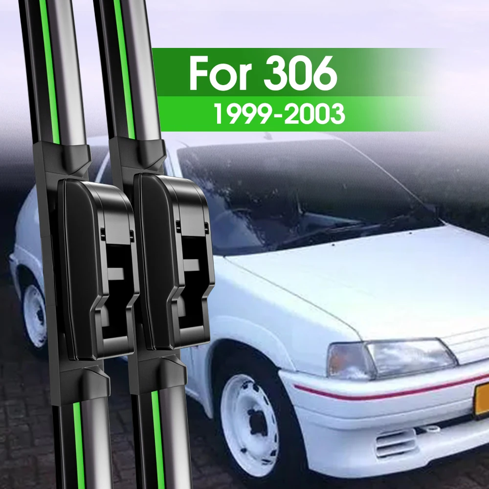 2pcsFrontWindshieldWiperBladesForPeugeot3061999200320002001