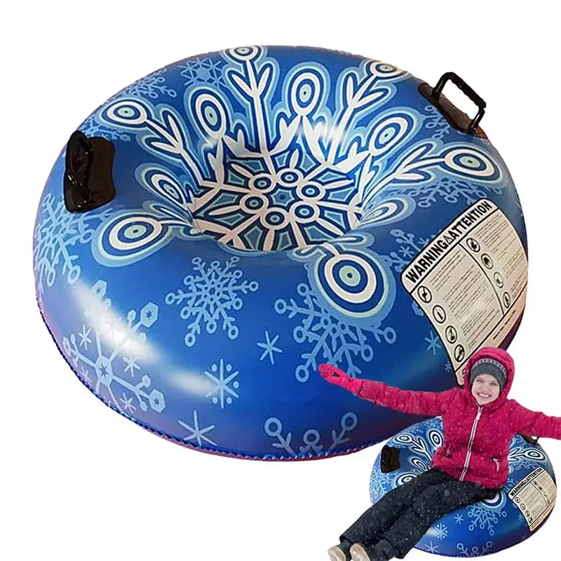 Inflatable Snow Tube Heavy Duty Inflatable Snow Tube For Sledding Funny Tubes For Kids Sled Winter Outdoor Fun Toys