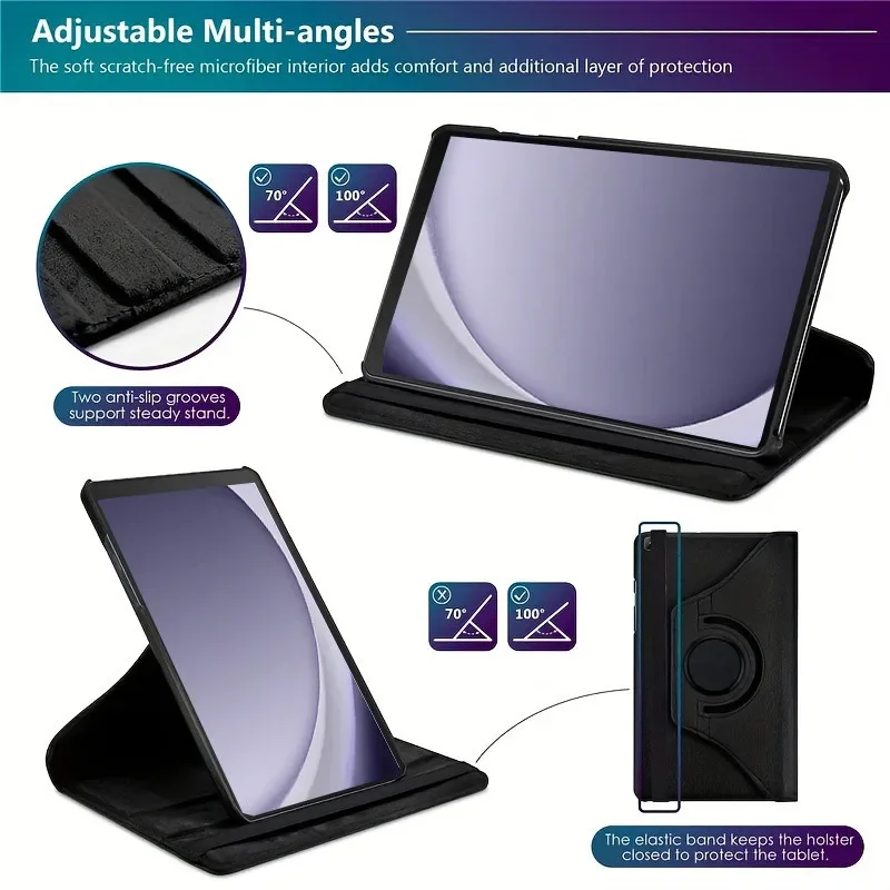 Premium Leather 360° Rotating Stand Case