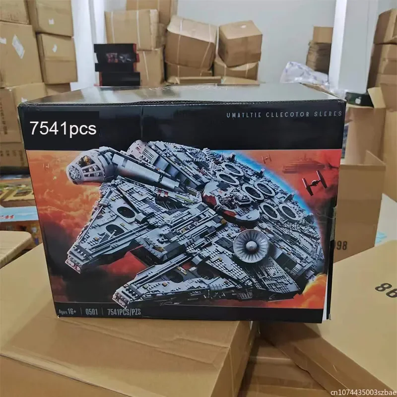 

7541pcs Millennium Ship Falcon Building Blocks Compatible 75192 05132 Star Destroyer Bricks Christmas Birthday Gifts