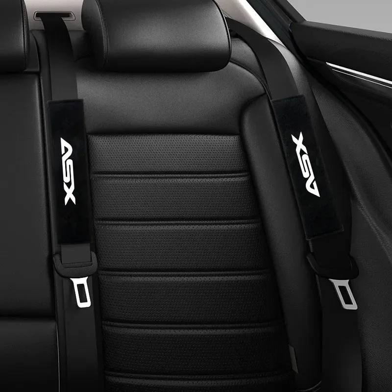 2Pcs Car Seat Belt Cover Adjustable Plush Car Safety Belt Cover Shoulder Pad for ASX  Car Interior Accessories