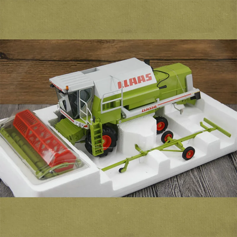 

Литый под давлением масштаб 1:32, комбайн Claas 88, макси-трактор из сплава, Коллекционная модель сельскохозяйственной техники, сувенирная модель