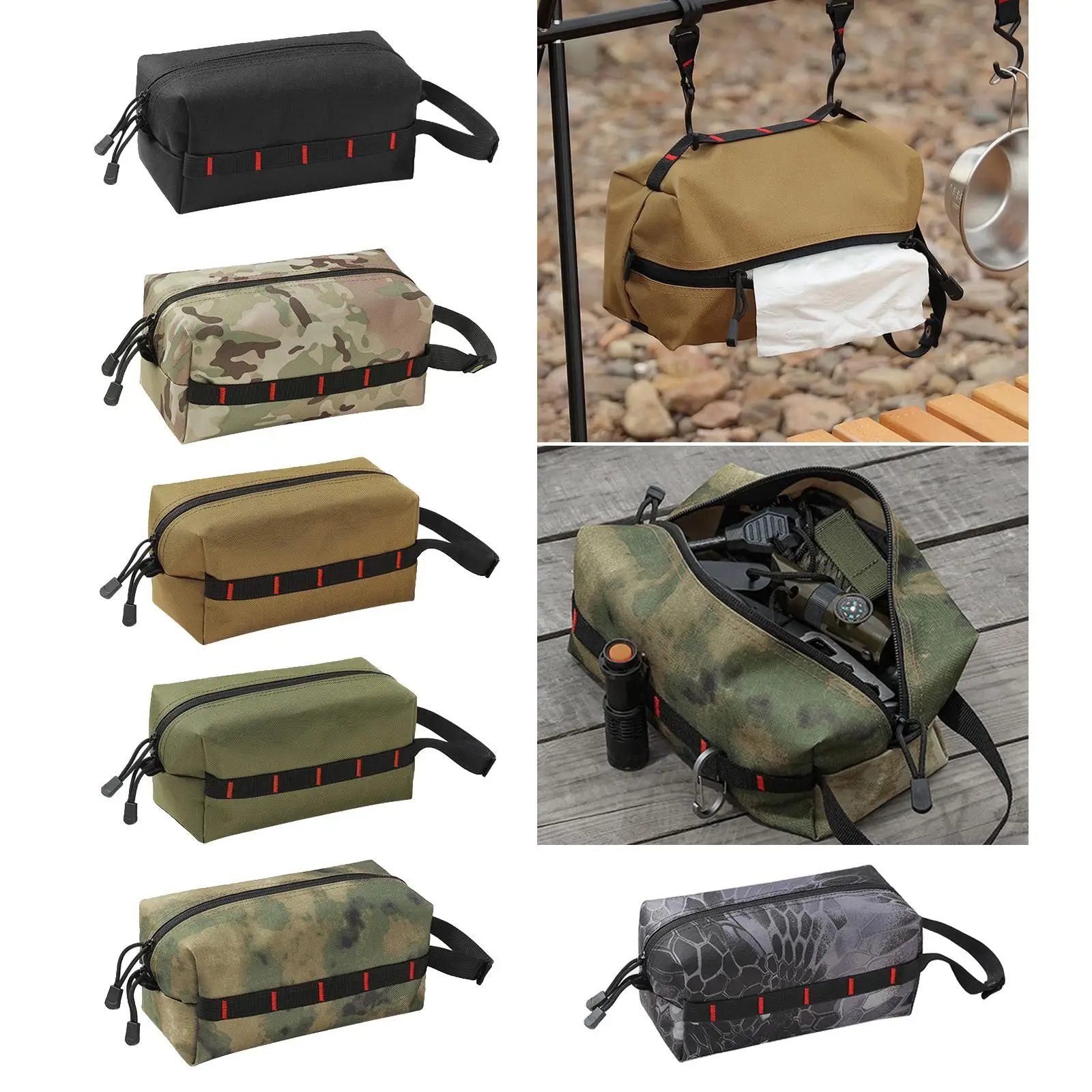 

Portable Travel Toilet Paper Holder Outdoor Camping Tissue Box Waterproof Napkin Organizer Outdoor Portable Storage Bag